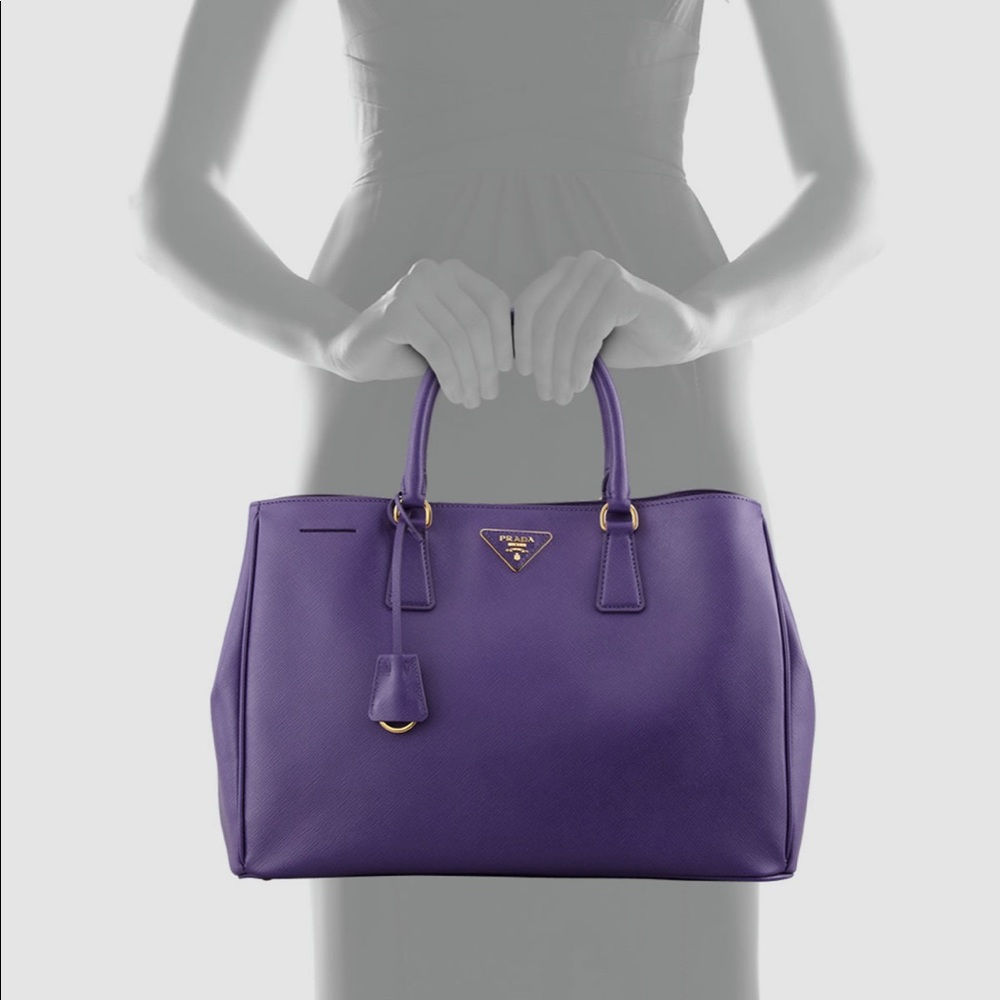 PRADA large saffiano tote in purple